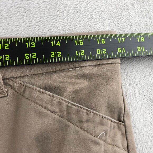 Lee Women's Flex Motion Straight Leg Mid Rise Pants 12P Petite Khaki Beige - Picture 5 of 13